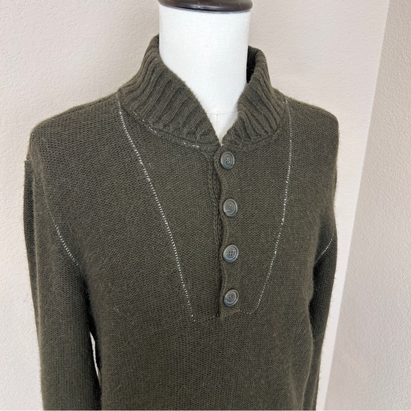 VINCE Men’s Wool Blend Sweater | Size XL | Green - Picture 3 of 8